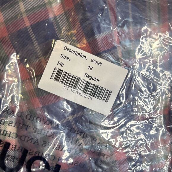 $130 Untuckit women’s blue plaid brand new size 18 m7 - Picture 5 of 5